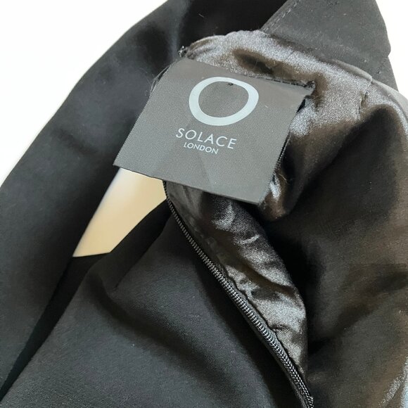 Solace London Conquest Knee Length Dress Black Size 8 - Picture 8 of 9